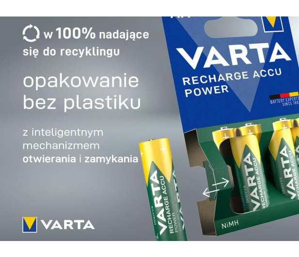VARTA Recharge Accu Power AA 2600mAh (2 szt.) 5716101402 - 1456597 - zdjęcie 4